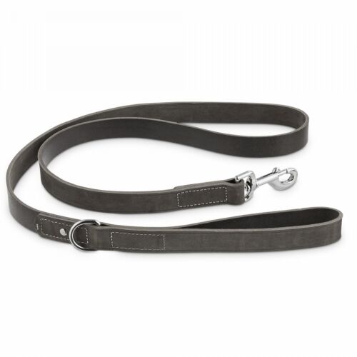 Bond & Co. 5ft Gray Size L Leather Leash leather Offers A Lifetime Of Durability