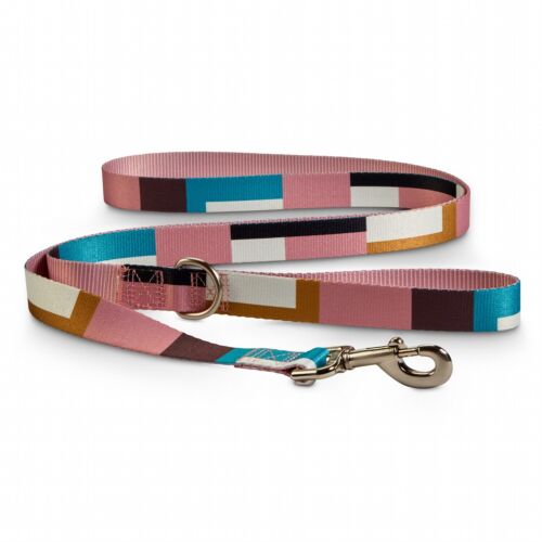 Bond & Co. Pink & Colorblocked Reversible Dog Leash, 6 ft. By: Bond & Co