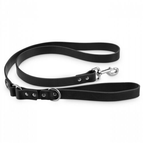 Bond & Co. Size 5ft Black Leather Leash leather Offers A Lifetime Of Durability