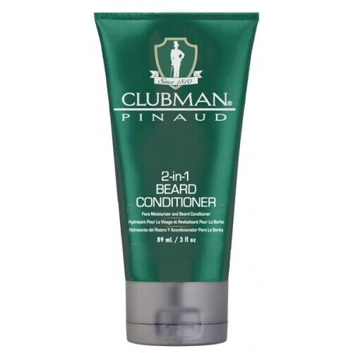 CLUBMAN 2-IN-1 BEARD CONDITIONER & combination facial moisturizer 3OZ