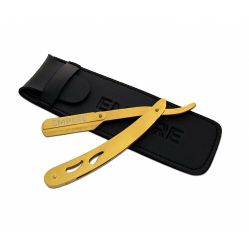 Empire #EMP250 EMPIRE GOLD STEEL RAZOR W/ POUCH
