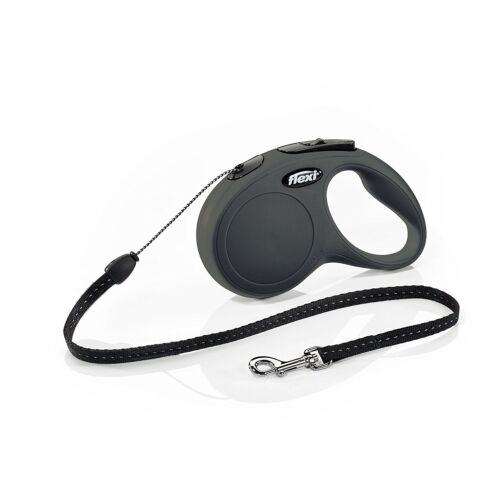 Flexi New Classic Retractable Dog Leash, Cord, 10 Ft For Dogs up to 18 lbs