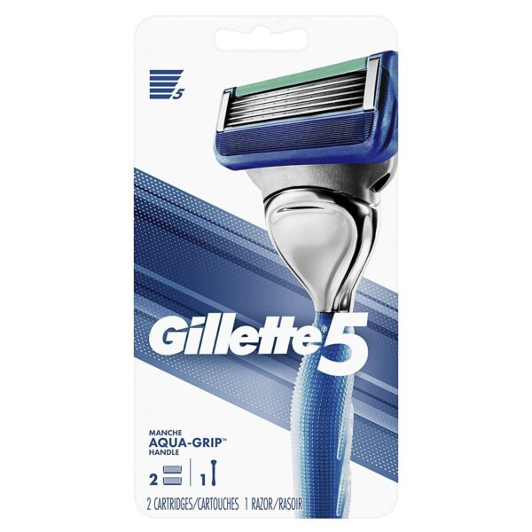 Gillette5 Men’s Razor Handle + 2 Refills