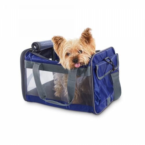 Good2Go Basic Pet Carrier in Navy, 17.75 L x 10.73 W x 10.5 H By: Good2Go