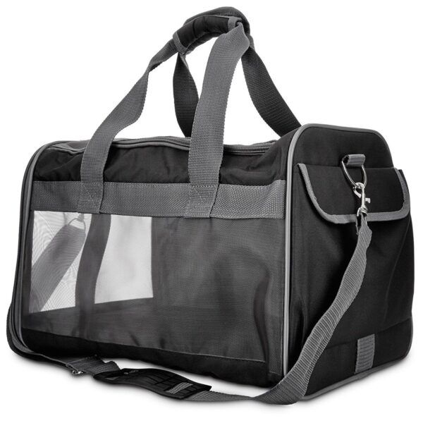 Good2Go Basic Pet Carrier in Size Medium Colors Black & Gray High quality materi