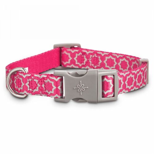 Good2Go Reflective Pink Starburst Dog Collar, Medium By: Good2Go
