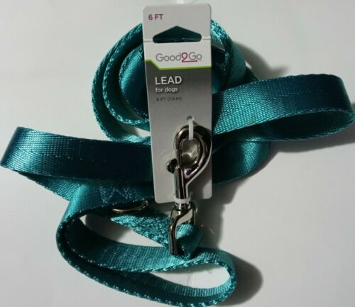 Good2Go Turquoise Nylon Dog Leash, 1′ Width, 6 ft. By: Good2Go