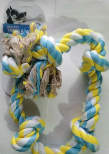 Healthy Teeth & Jaws Doggie Floss Fresh N Floss 5 Knot Bone Rope Dog Toy, Medium