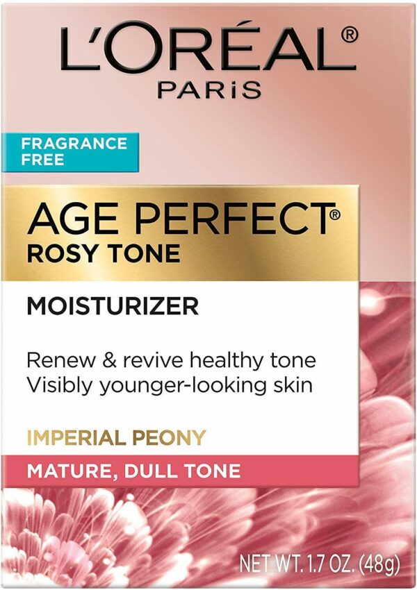 L’Oreal Paris Skin Care, Age Perfect Rosy Tone Fragrance Free Moisturizer for Fa