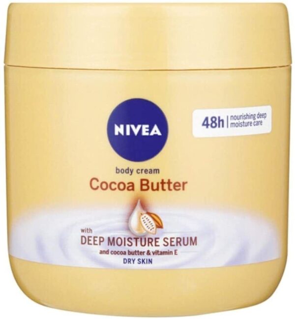 Nivea Cocoa Butter Body Cream for Dry Skin – 13.5 Fl Oz / 400 mL