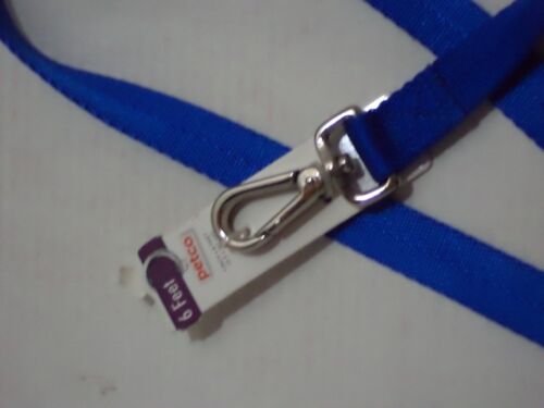 Petco Nylon Herringbone 1″ Wide Dog Leash Size 6ft Color Blue 1 Size Fit All
