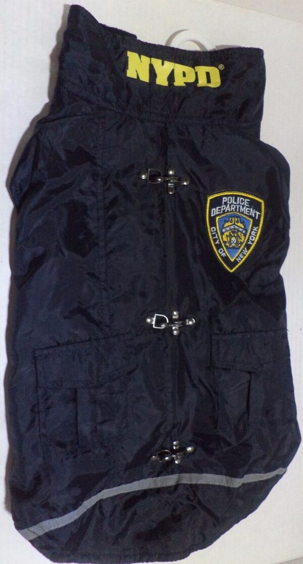 ROYAL ANIMALS AUTHENTIC LICENSED WATER-RESISTANT NYPD DOG COAT SizeXS,S, M,L, XL
