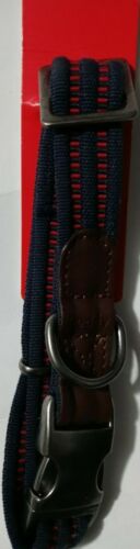Reddy Navy Blue Webbed Dog Collar, Large, Navy Blue.
