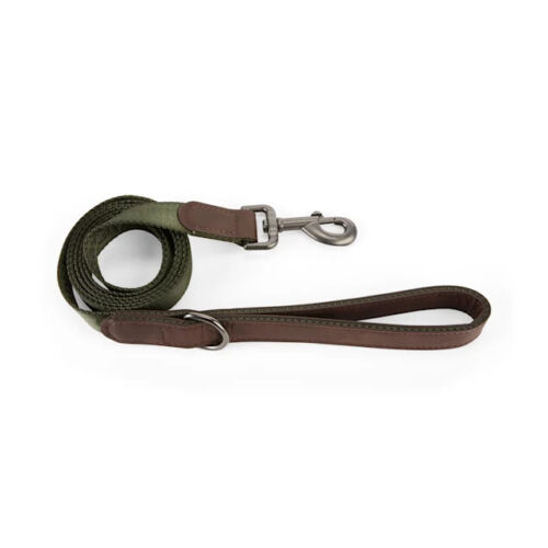 Reddy Olive Jacquard Dog Leash, 6 ft.