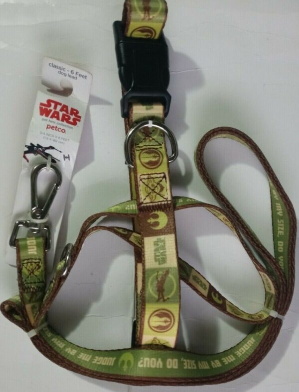 STAR WARS Yoda Dog Lead & Collar friends, Star wars Yoda Size Large