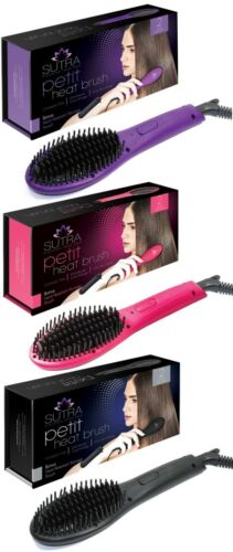 SUTRA PETIT HEAT BRUSH Hair Straightener Iron Brush 110-240V Travel Size Auto Sh