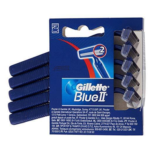 The classic twin blade Gillette Blue II Disposable Razors 5