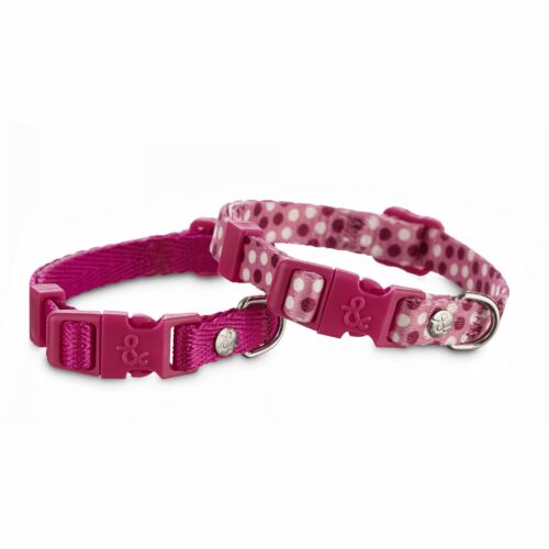 Bond & Co. Pink Adjustable Collar 2 Pack, For Necks 6″-8″ By: Bond & Co