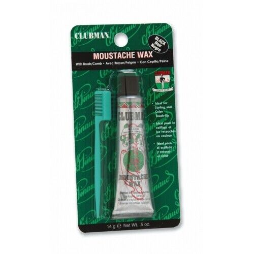 CLUBMAN MOUSTACHE WAX W/ COMB Styling Products Color Black