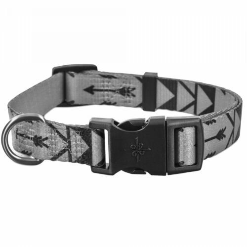 Good2Go Grey Arrow Dog Collar Built-in slide for fast easy adjustment, Small