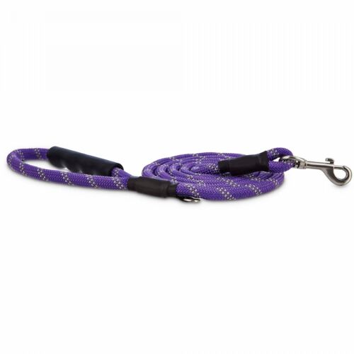 Good2Go Reflective Braided Rope Leash in Purple 6 ft. Item Dimensions Length 6FT