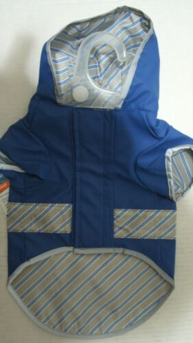 Petco Reflecta & Reversible Dog Raincoat Size Small – Xlarge Color Gray & Blue