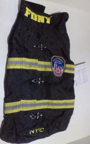 ROYAL ANIMALS AUTHENTIC WATER-RESISTANT FDNY FIRE DEPT DOG COAT Size XS, S, M, L