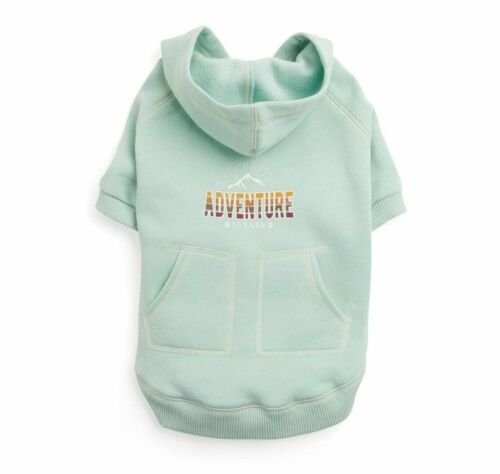 YOULY The Adventurer Light Green Adventure-Seeker Dog Hoodie, X-Large