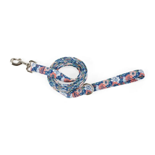 YOULY The Happy-Go-Lucky Multicolor Floral Dog Leash, 6 ft.