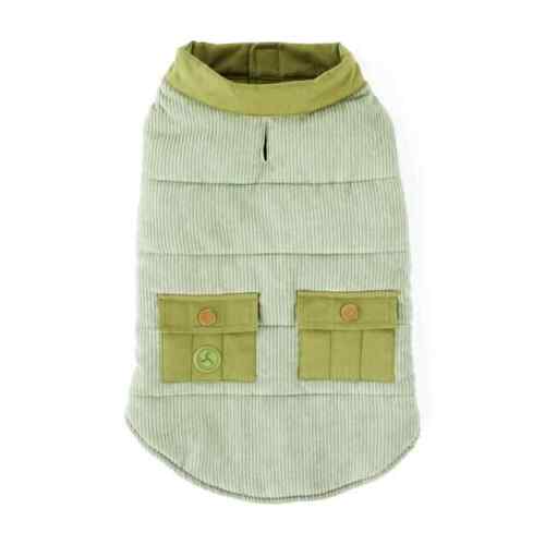 YOULY The Trailblazer Olive Corduroy Dog Vest, XXX-Large