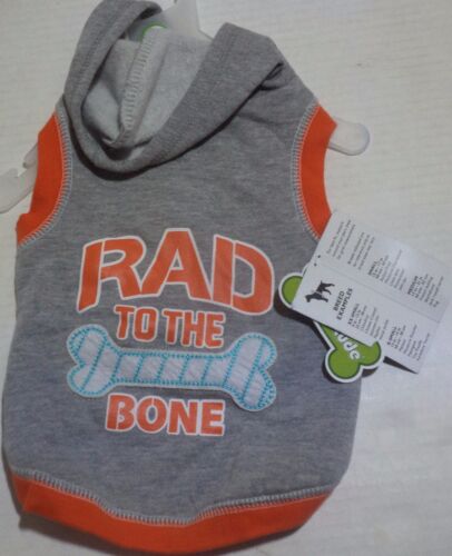 Wag-A-Tude RAD To The Bone Dog Hoodie,  Small, Large
