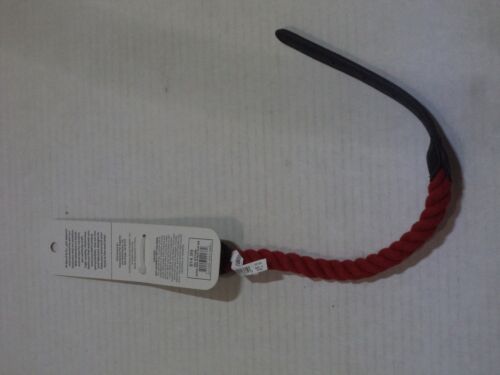 Bond & Co. Red & Black Rope Dog collar, For Neck Sizes Sizes 18-21, Large