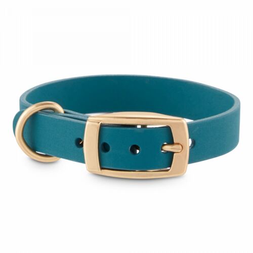 Bond & Co. Teal Pleather Dog Collar, XX-Small By: Bond & Co
