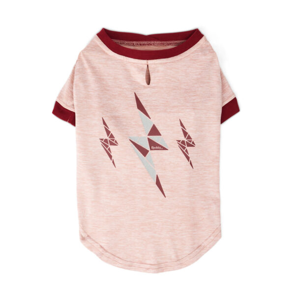 Reddy Lightning Dog Tee made with recycled materials & features  reflect X-Large