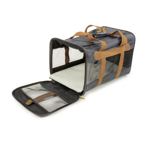 Sherpa Black and Camel Original Deluxe, Airline Approved & Guaranteed On Board T
