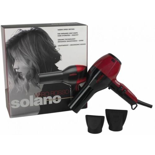 Solano Vero Rosso Infrared Ceramic Professional Lightweight Hair Blow Dryer