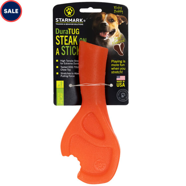Starmark DuraTug Steak On A Stick Dog Toy, Small
