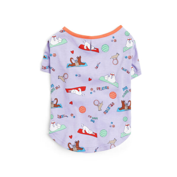 YOULY Purple Graphic Dog Tee, X-Large