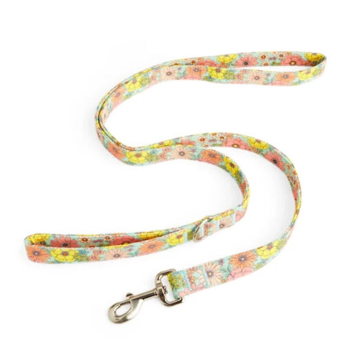 YOULY The Hippie Pink Daisy Print Dog Leash, 6 ft.