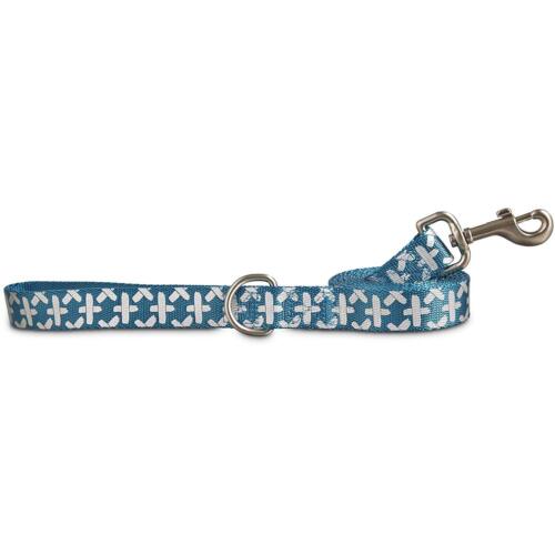 Good2Go Reflective Teal Abstract Weave Dog Leash