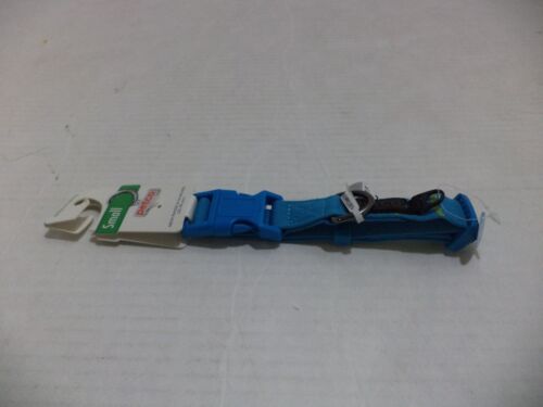 Petco Adjustable Sport Dog Collar in Blue & Green eye-catching pattern Size Smal