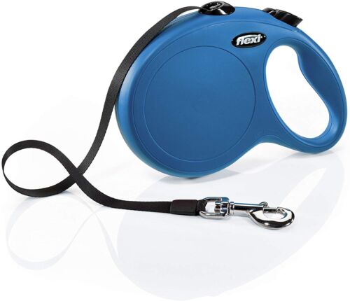 Flexi Design Retractable Dog Leash in Blue, Small 16′ Color Black Original