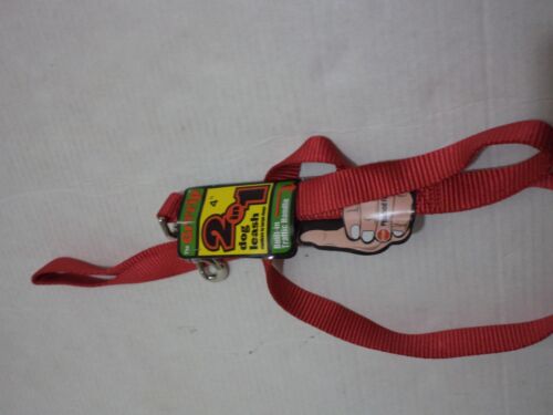 The Grrrip Tracking Leash Close Control 2 in 1 Dog Leash in Size 4FT Colors Red