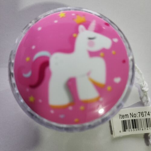 Everbright UNICORN YOYO BALL WITH FLASHING LIGHT Toys Unicornio LED Color Clear