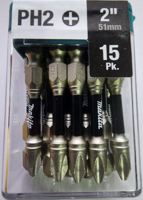 Makita Impact XPS #2 Phillips 2 in. Power Bit (15-Pack) Model # E-01046