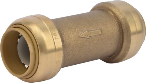 SharkBite 3/4 Inch Check Valve, Push to Connect Brass Plumbing Fitting, PEX