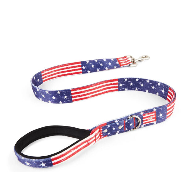 YOULY Big Dog American Flag Print Dog Leash, 4 ft.. By: Youly