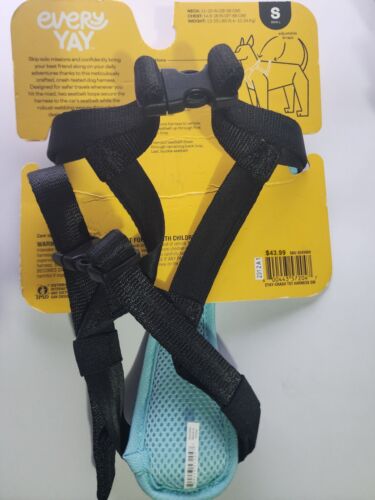 EveryYay Teal Crash Test Dog Harness, Small