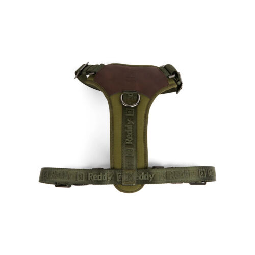 Reddy Olive Jacquard Dog Harness, Large