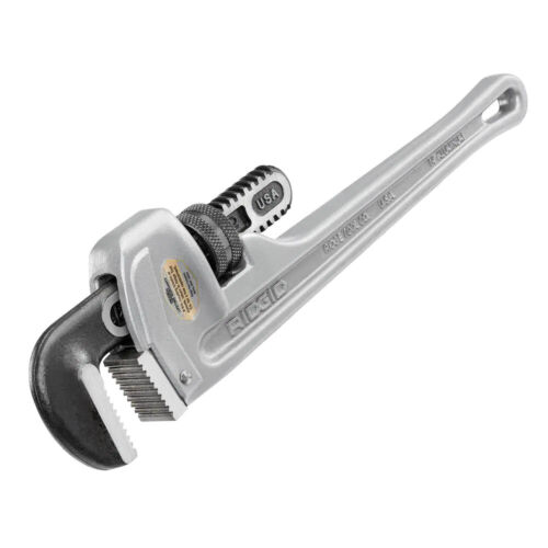 14 in. Aluminum Straight Pipe Wrench for Plumbing, Sturdy Model #31095